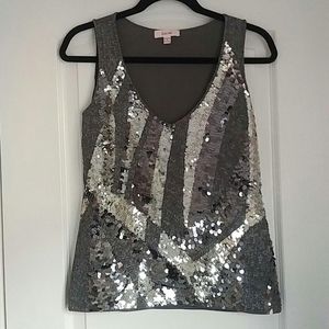 LAUREL by ESCADA - stretch abstract sequin top